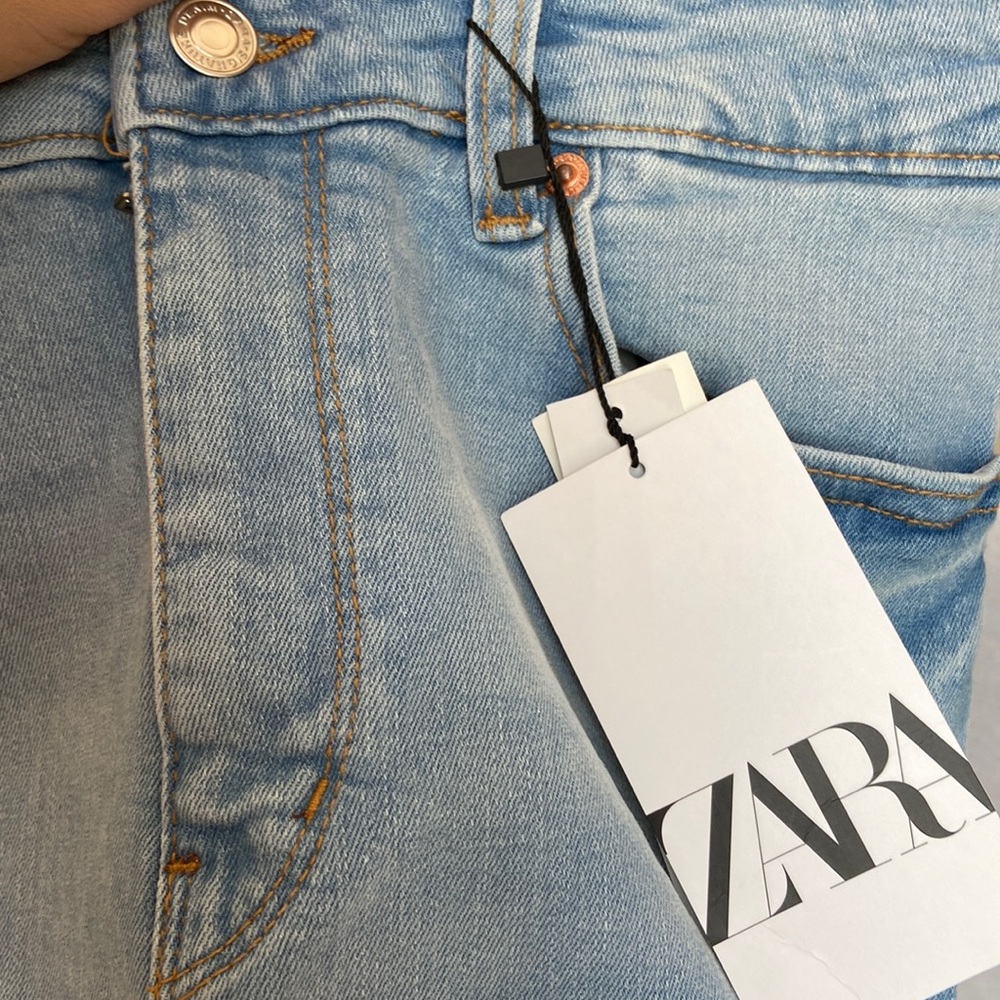 ZARA high rise skinny fit flare leg full length jeans blogger favorite - Picture 9 of 9